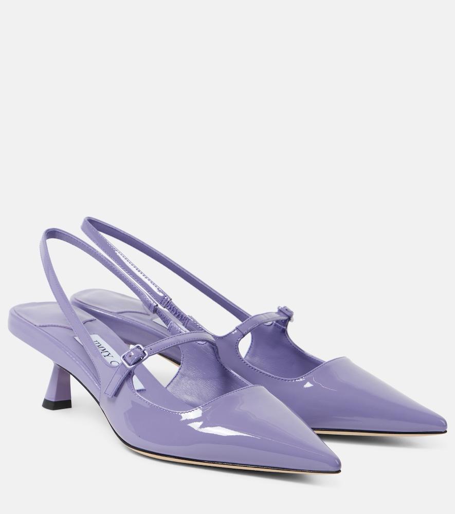 jimmy choo didi 45 patent leather slingback pumps