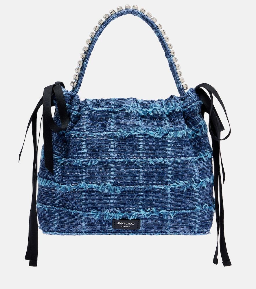 jimmy choo drawstring mini embellished top
