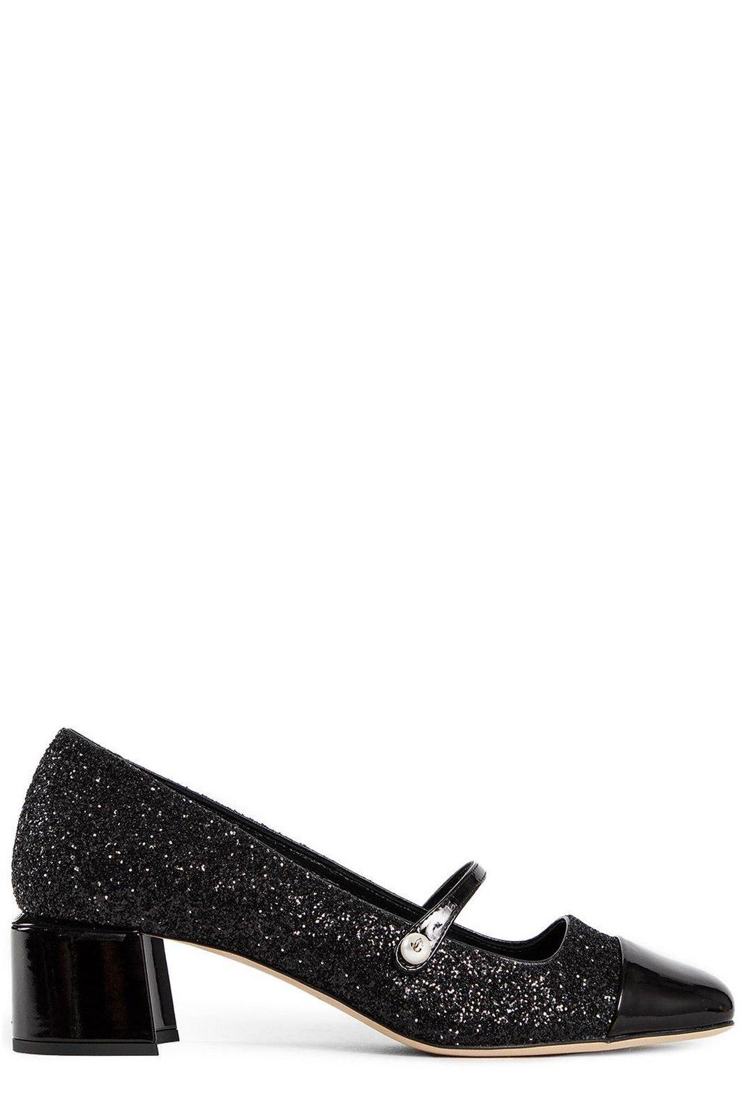 jimmy choo elisa 45 glitter pumps