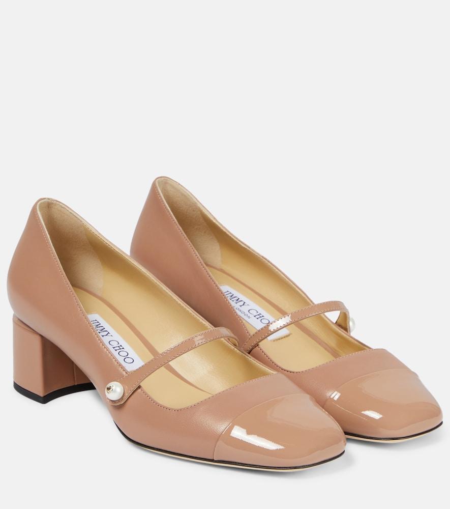 jimmy choo elisa 45 leather pumps