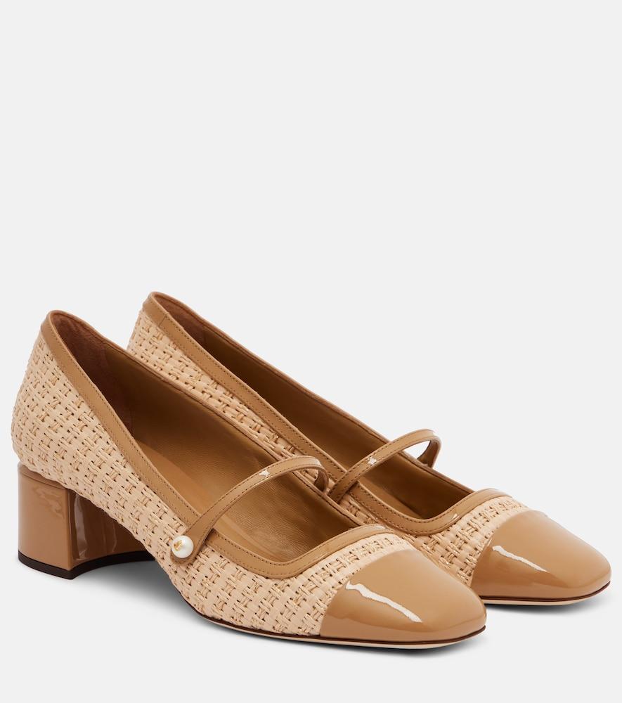 jimmy choo elisa 45 raffia