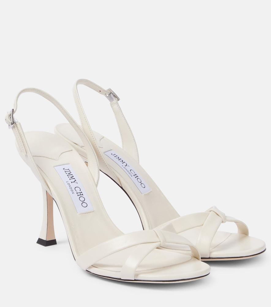 jimmy choo elsy 90 leather sandals