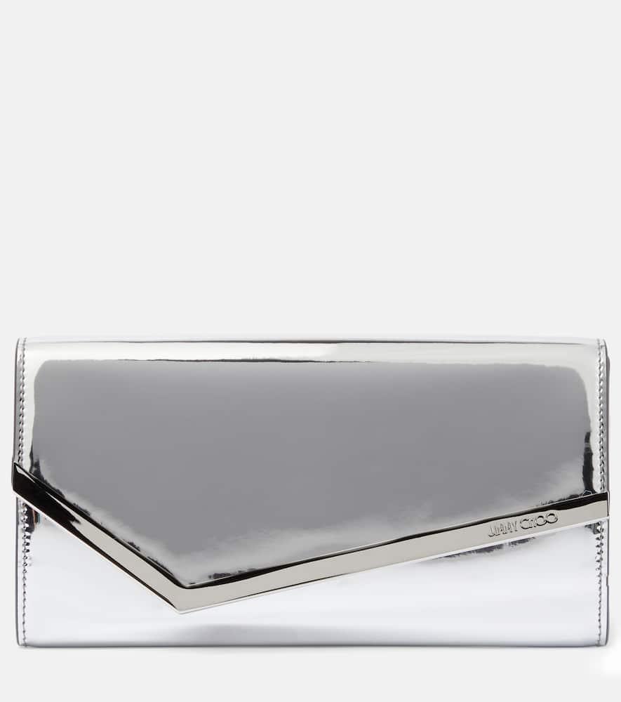 jimmy choo emmie mirrored clutch
