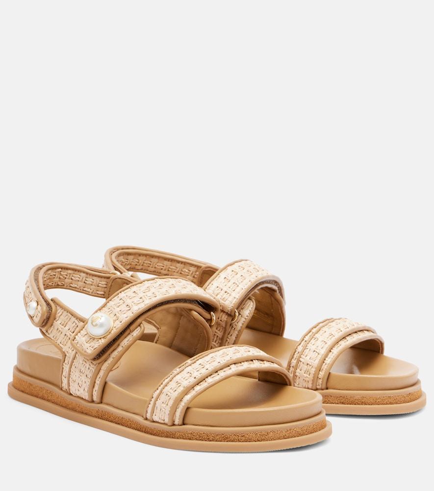 jimmy choo fayence leather sandals