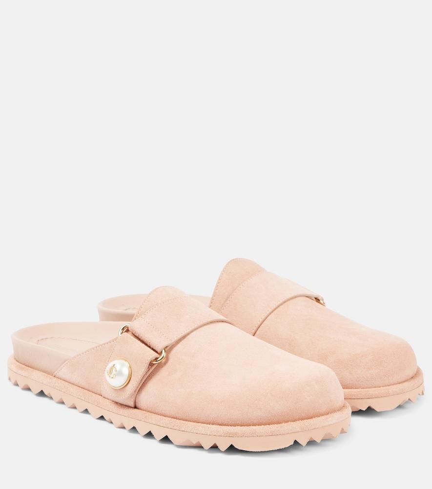 jimmy choo fayence suede mules