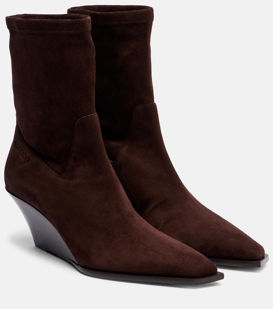 jimmy choo hadley 60 suede ankle boots