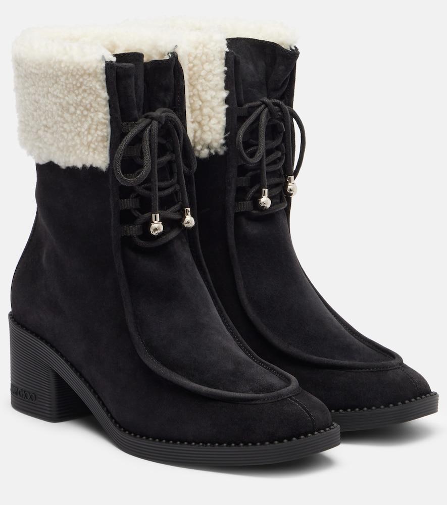 jimmy choo hali 60 suede ankle boots