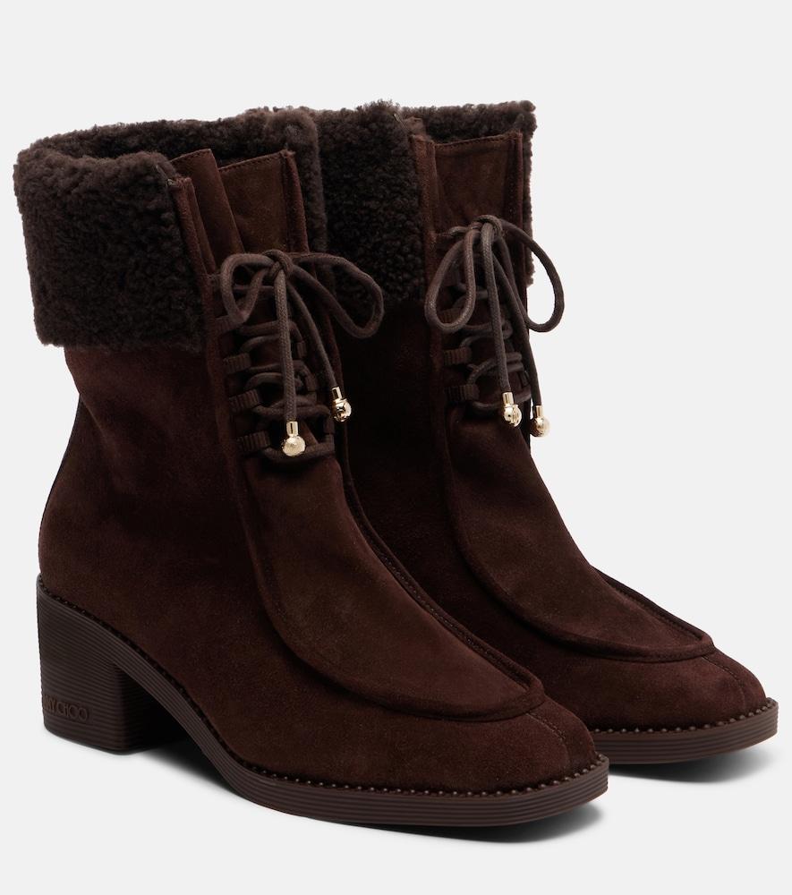 jimmy choo hali suede ankle boots
