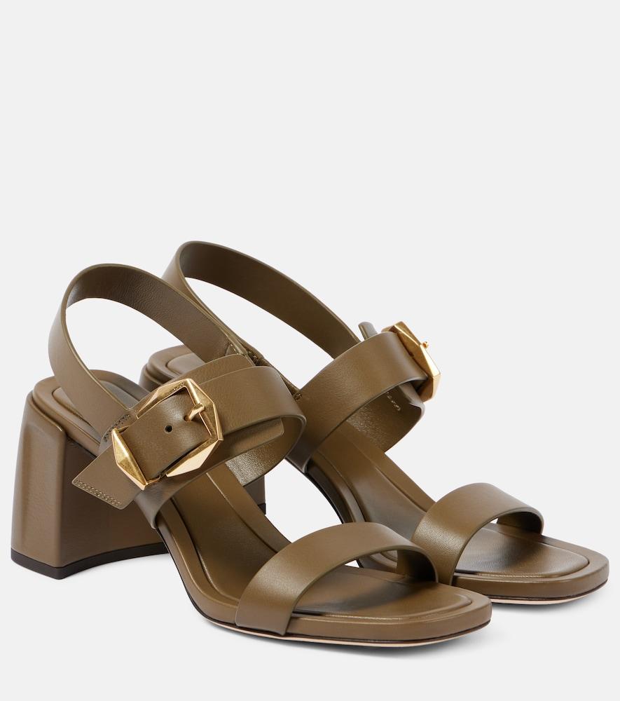 jimmy choo hawke 70 leather sandals