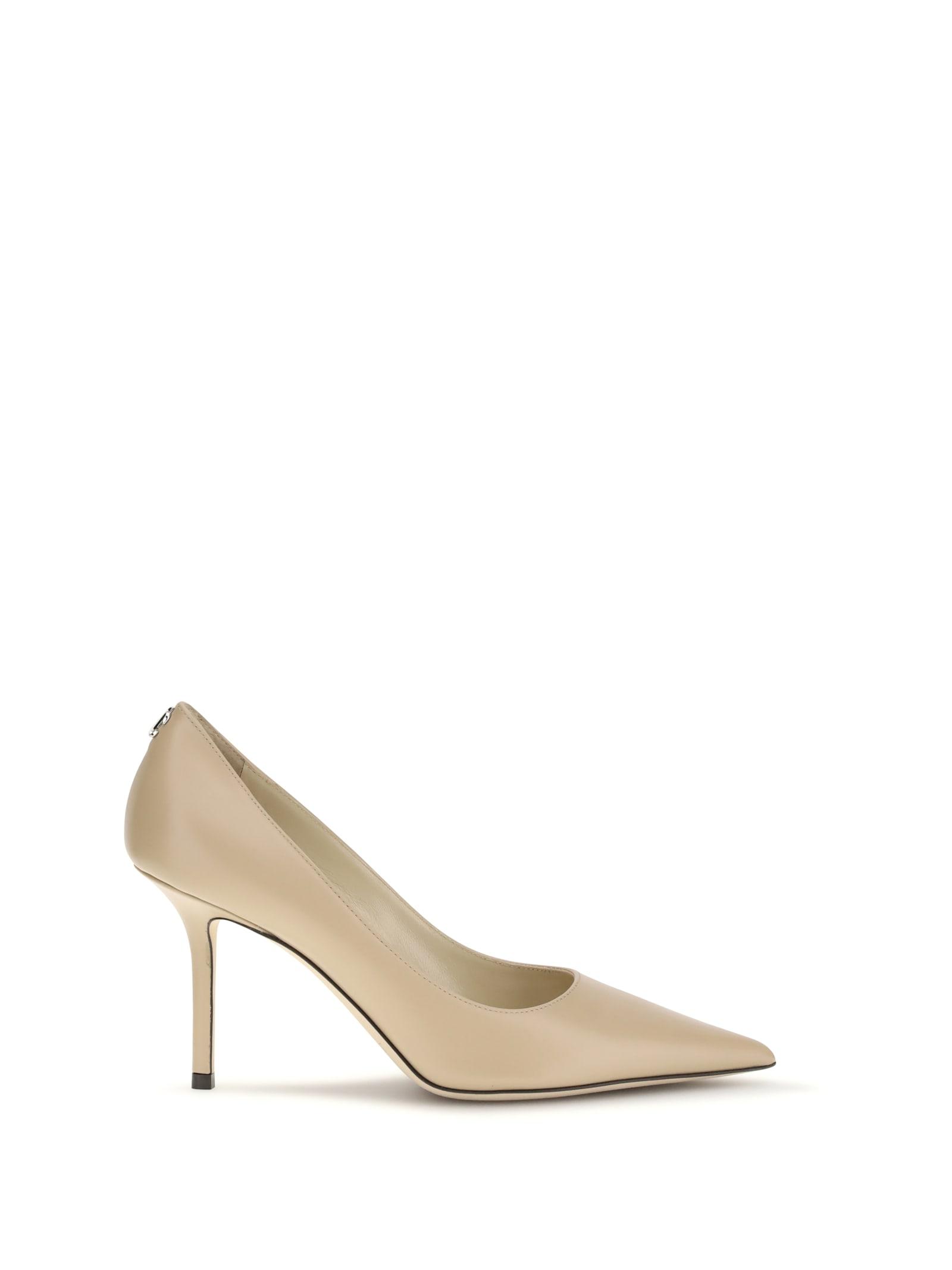 jimmy choo kid leather pointed pumps