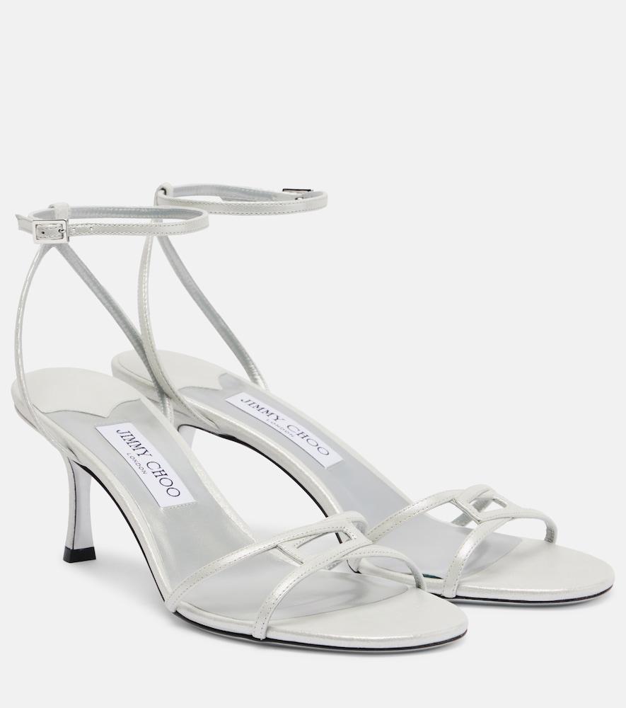 jimmy choo leo 65 leather sandals