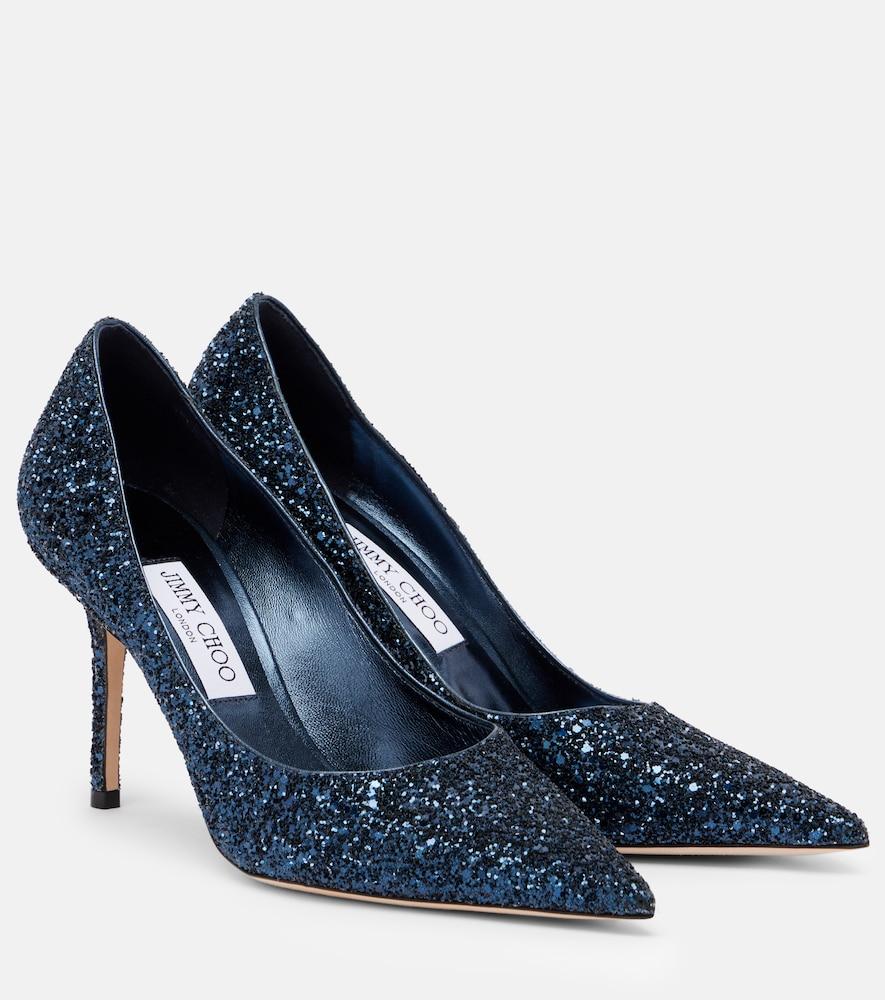 jimmy choo love 85 glitter pumps