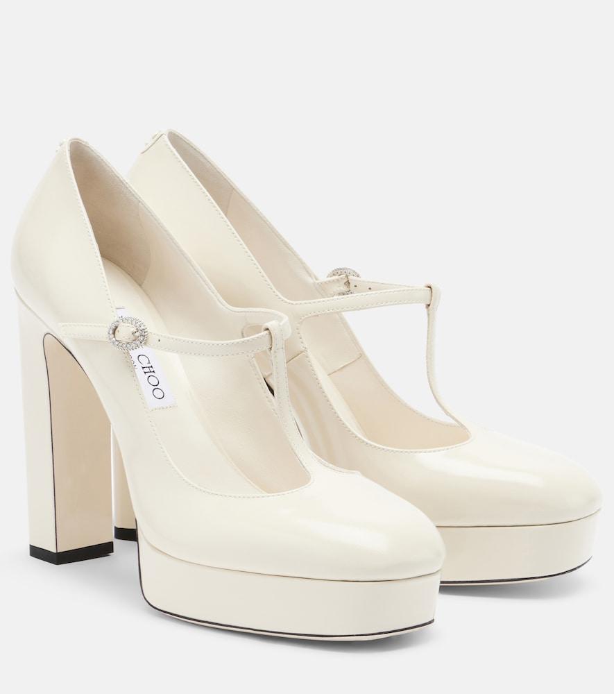 jimmy choo marene patent leather mary jane pumps