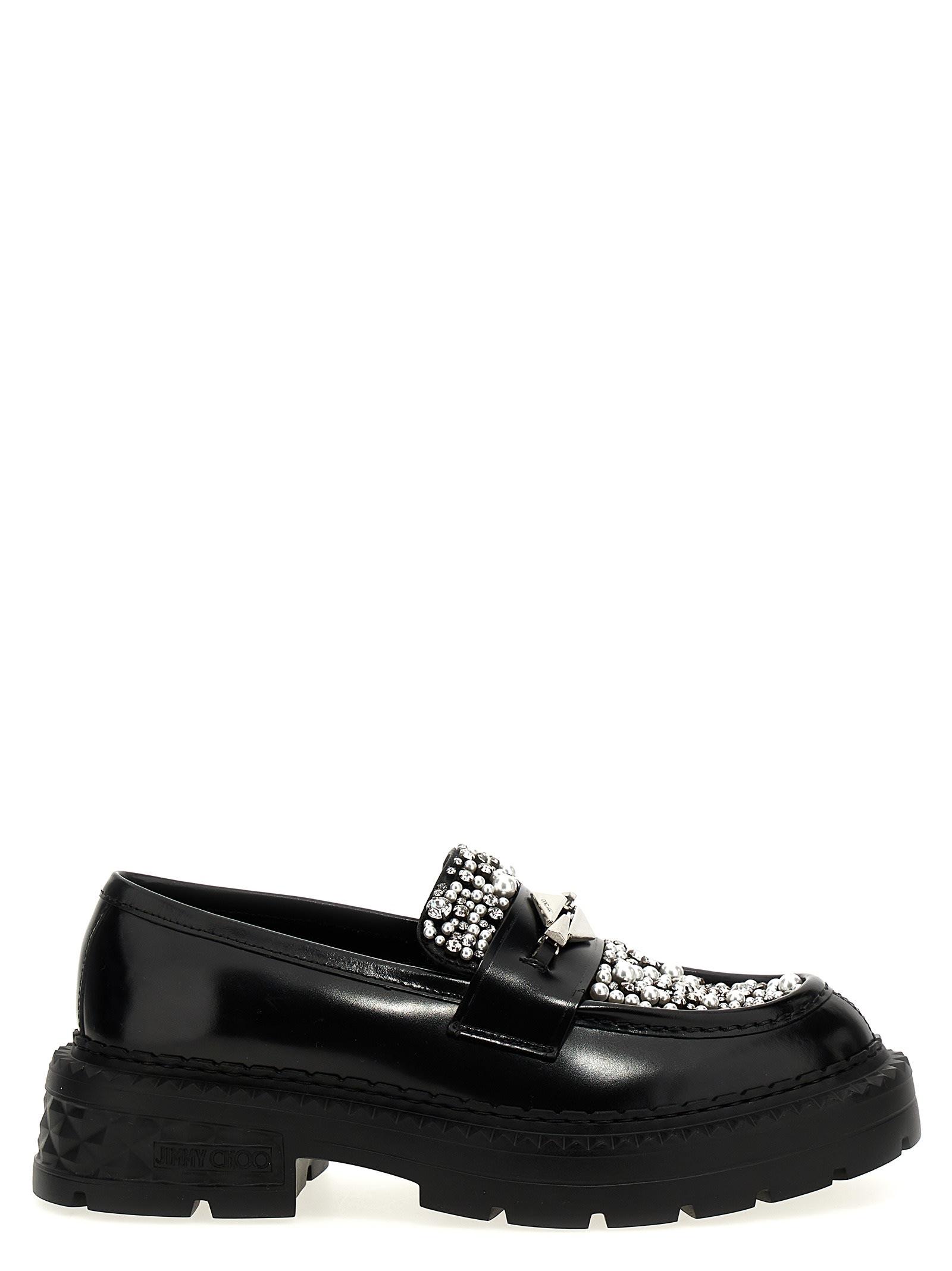 jimmy choo marlow diamond loafers