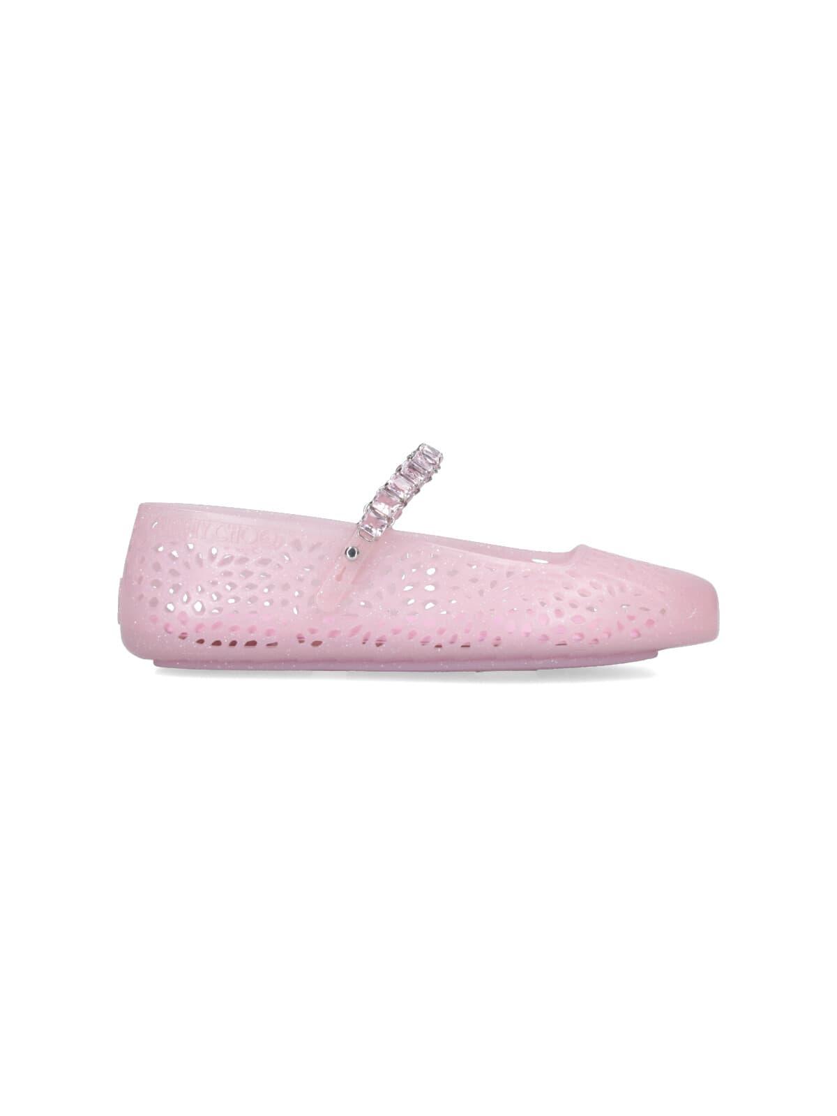 jimmy choo mary jane jelly ballet flats