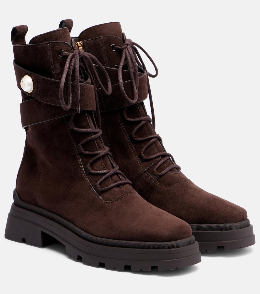 jimmy choo noemi 45 suede combat boots