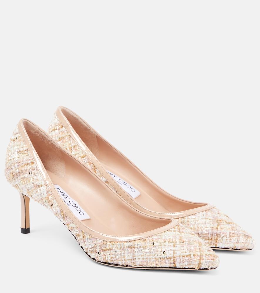 jimmy choo romy 60 tweed pumps