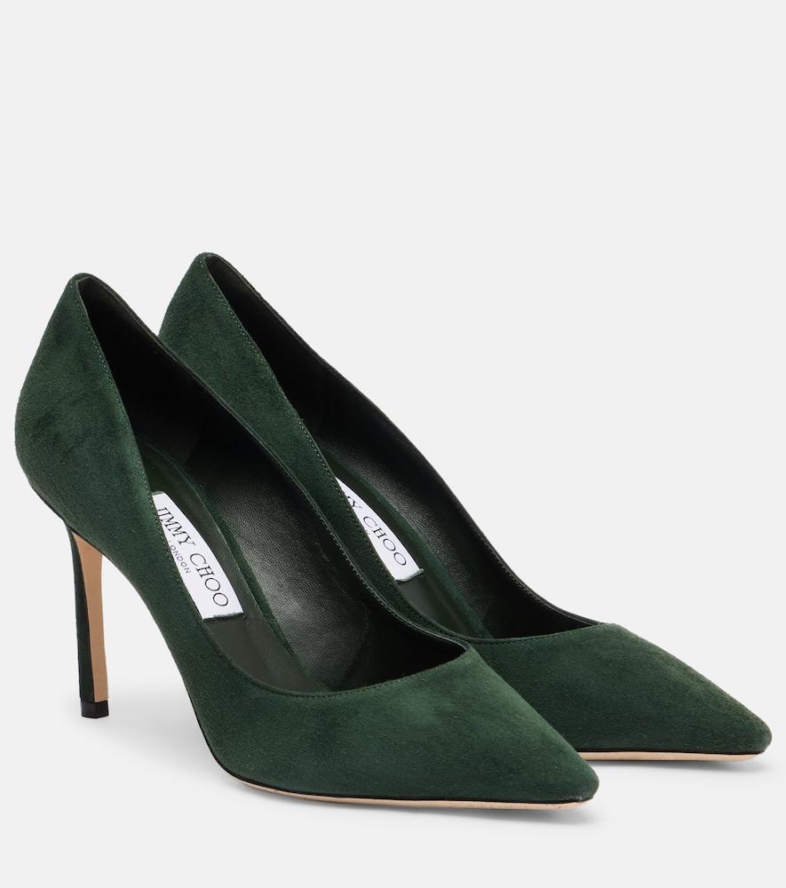 jimmy choo romy 85 suede pumps