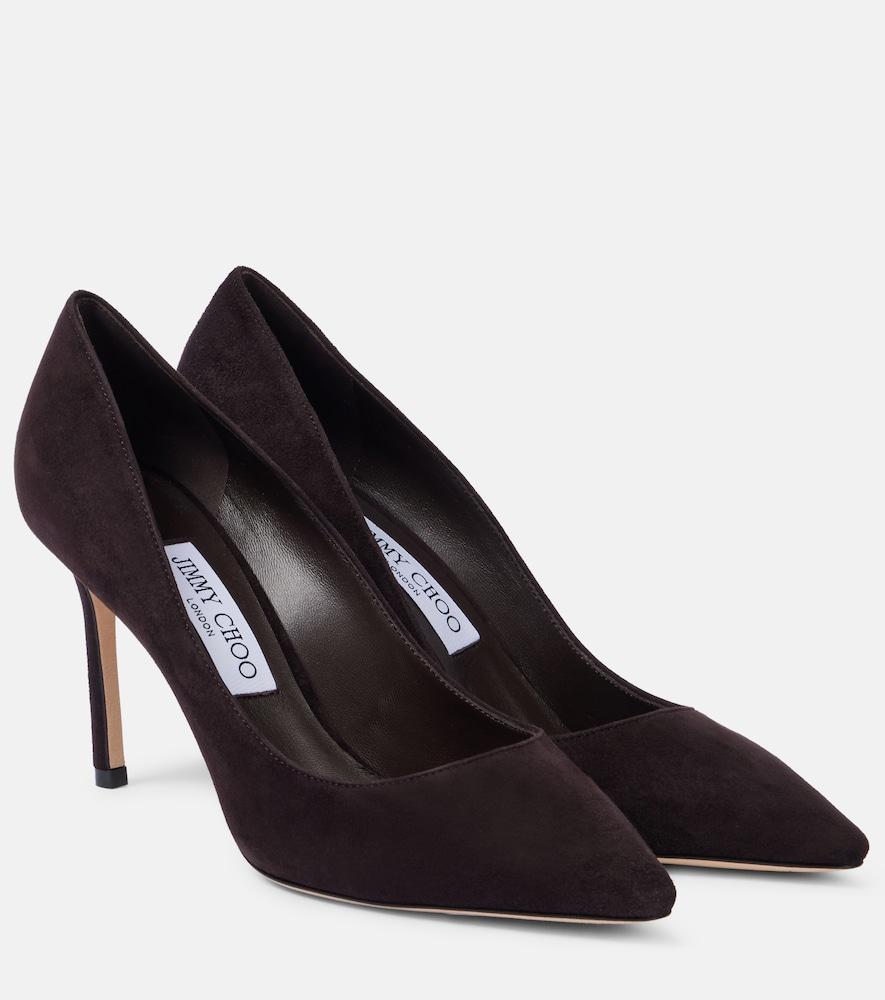 jimmy choo romy 85 suede pumps