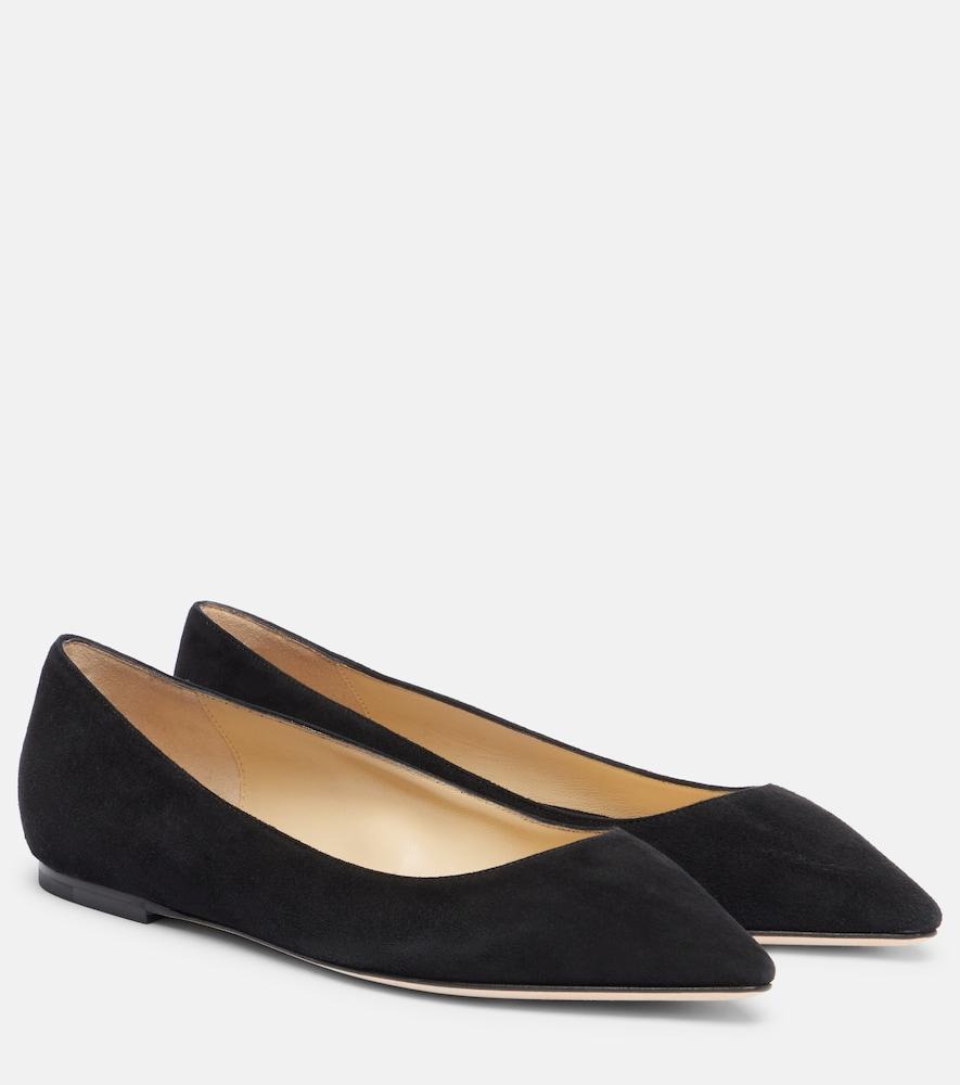 jimmy choo romy suede ballet flats
