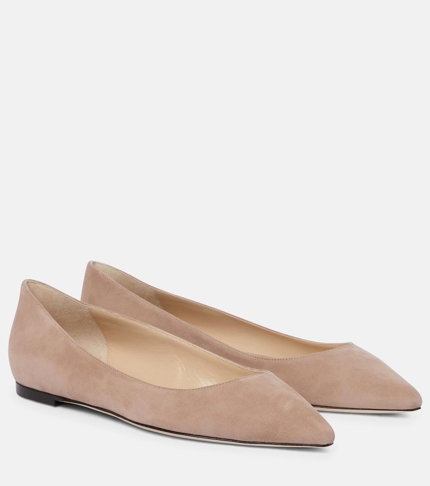 jimmy choo romy suede ballet flats