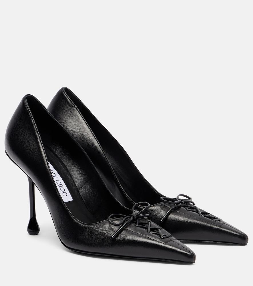jimmy choo scarlett 95 leather pumps