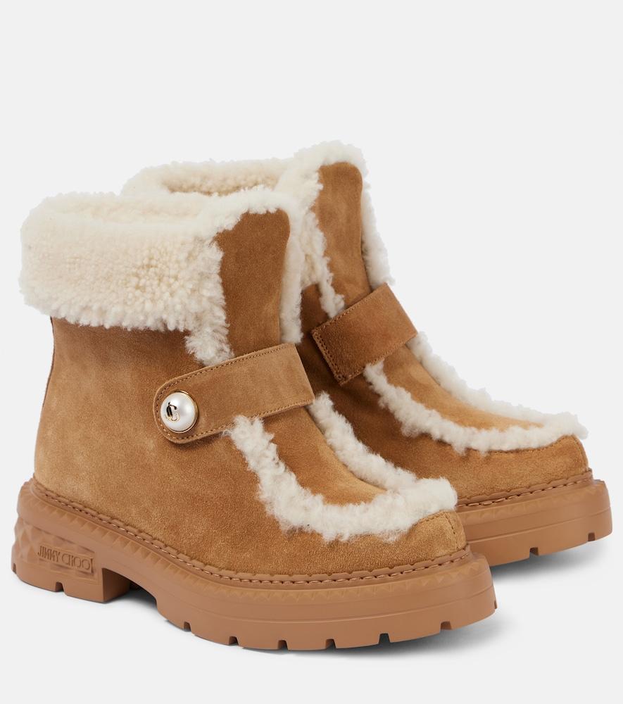 jimmy choo shea shearling