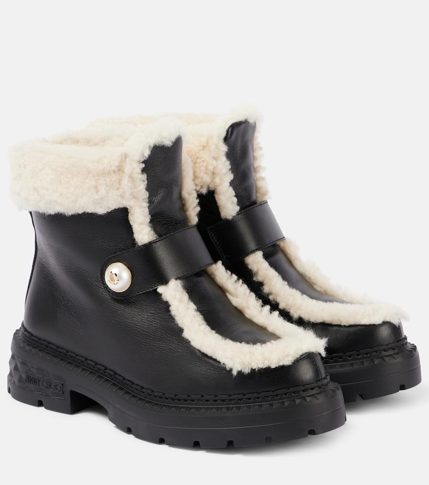 jimmy choo shea shearling
