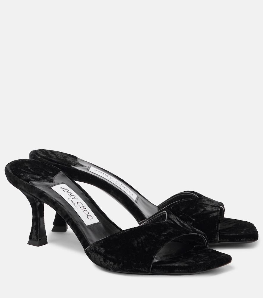 jimmy choo skye 70 velvet mules