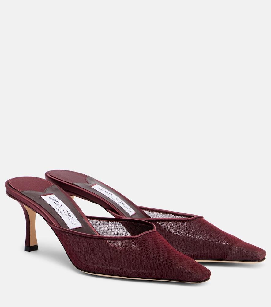 jimmy choo vivi 65 mesh mules