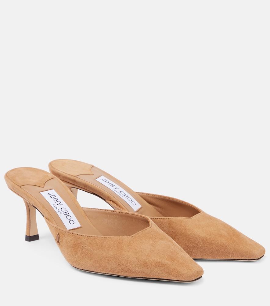 jimmy choo vivi 65 suede mules