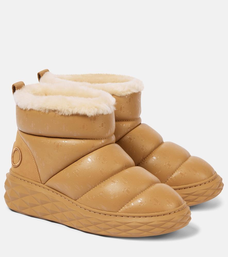 jimmy choo xan leather snow boots