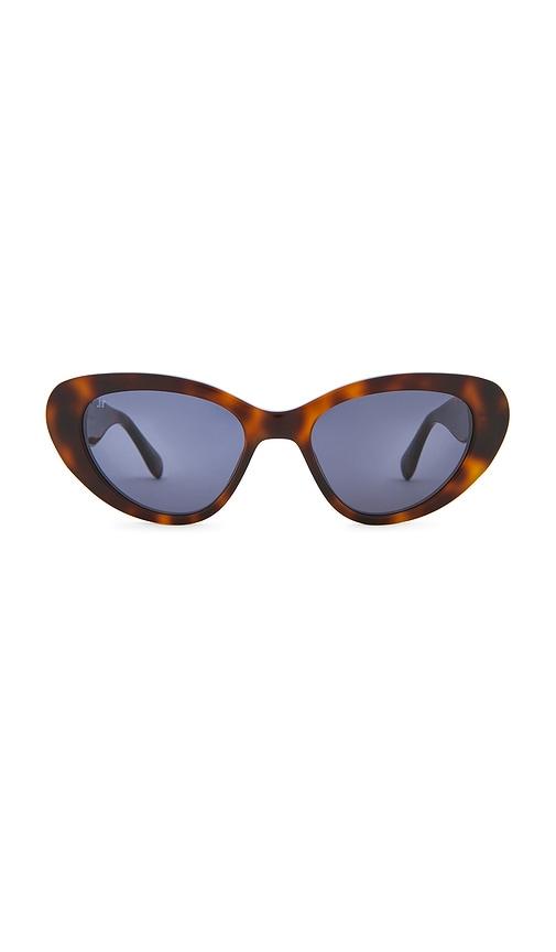 jimmy fairly the giulia sunglasses in cognac.