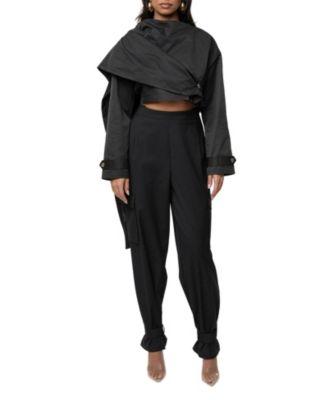 jluxlabel next level cape jacket autumn flow cargo pants