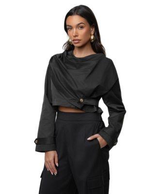 jluxlabel womens next level cape jacket