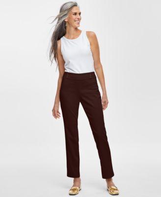 jm collection womens studded rivet pants regular short lengths pp 4x created for macys