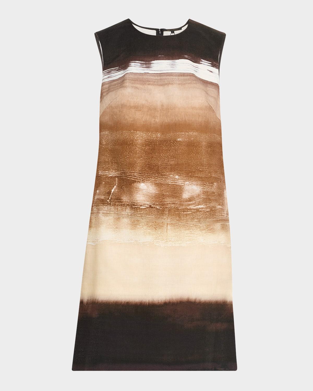 jo sleeveless ombre mini dress