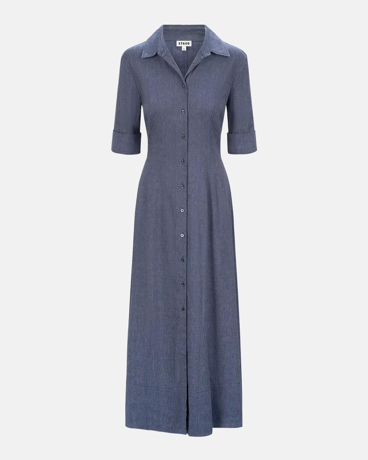 joan linen shirtdress