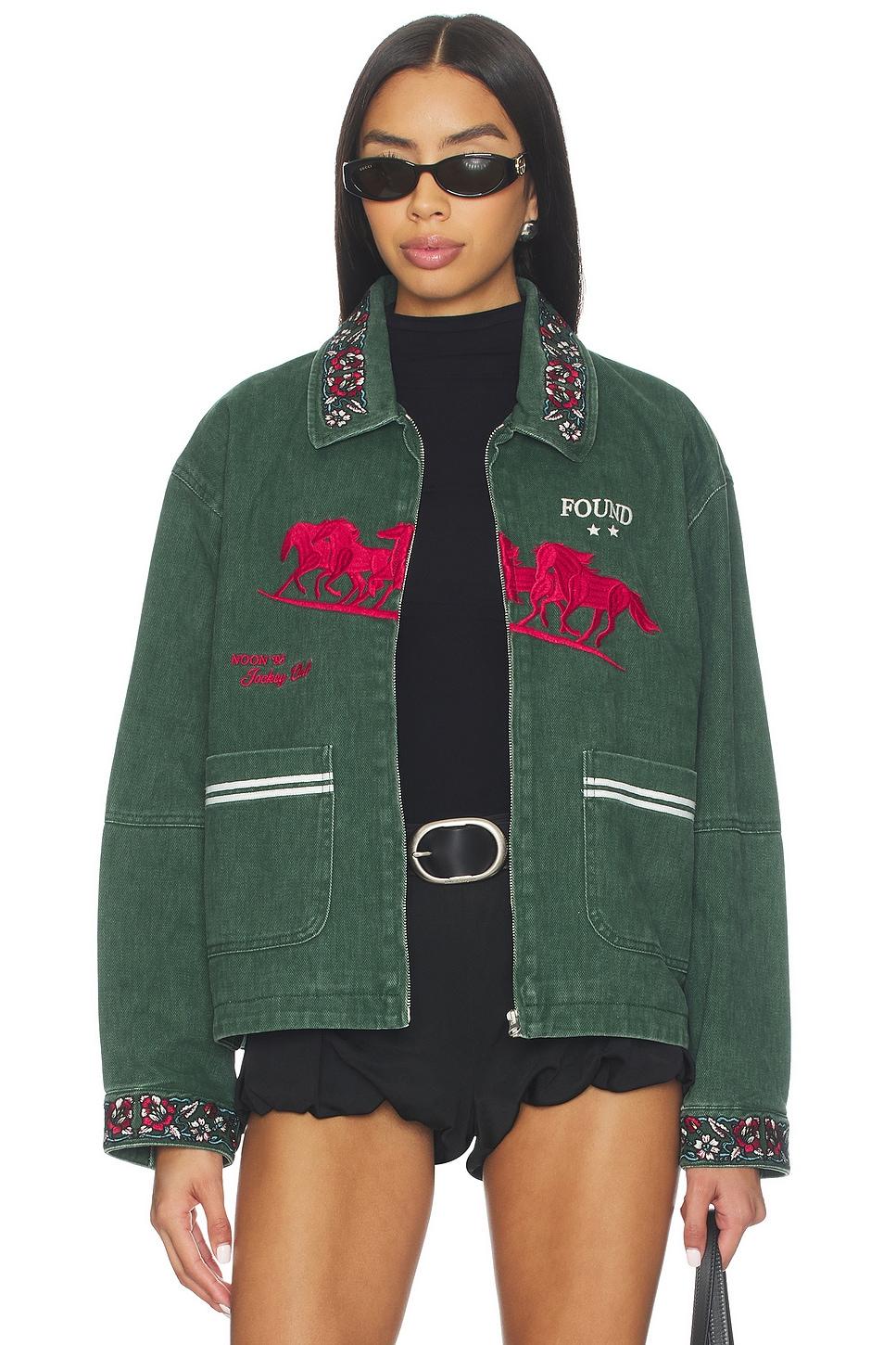 jockey club embroidered work jacket