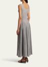 jodie square-neck sleeveless maxi dress