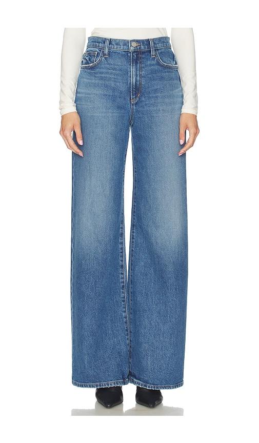 joe's jeans mia wide leg petite jeans in blue.