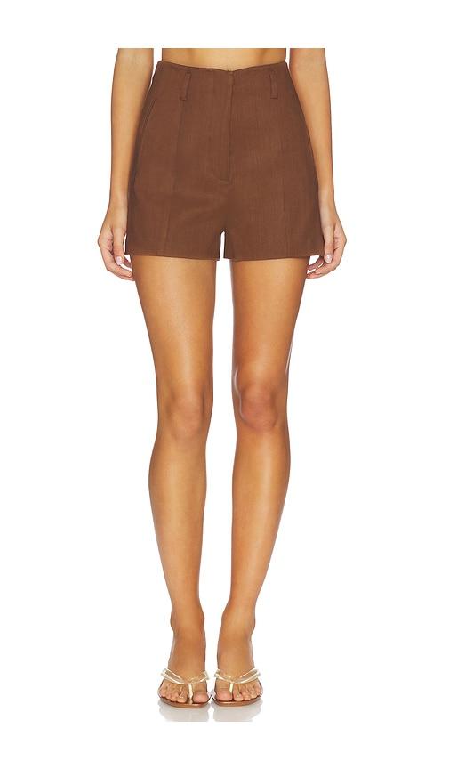 joe's jeans the frankie tailored shortie in chocolate.
