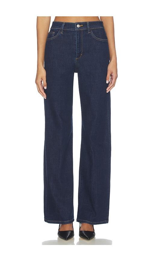 joe's jeans the mia wide leg jeans in blue.