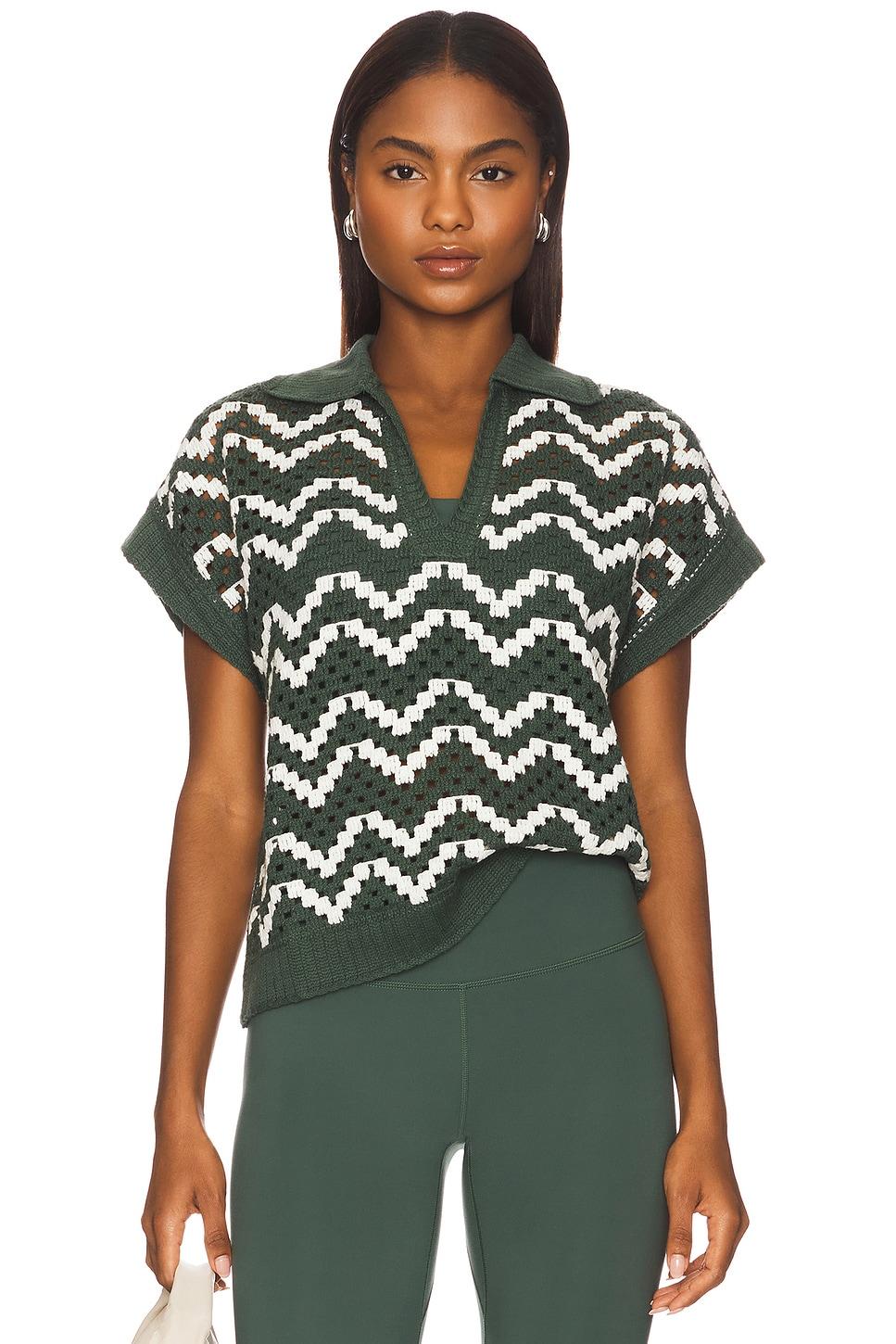 joelle crochet polo top
