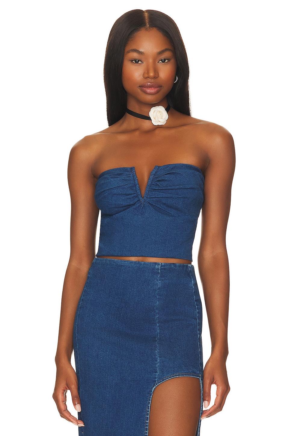 joey strapless top