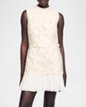 johanna floral embroidered mini dress
