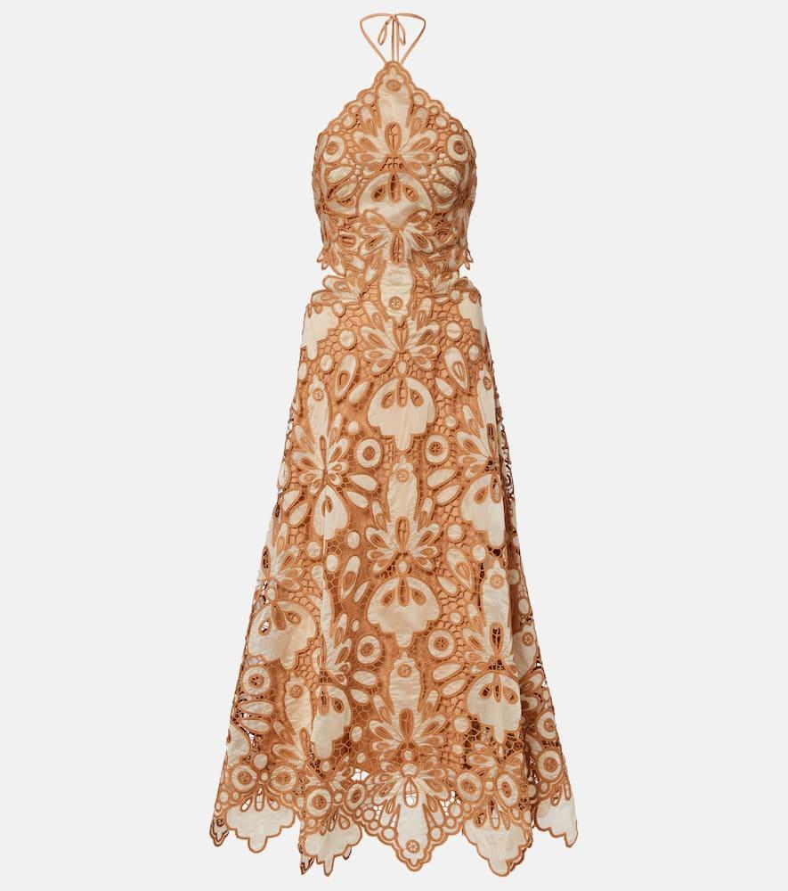 johanna ortiz lace guipure maxi dress