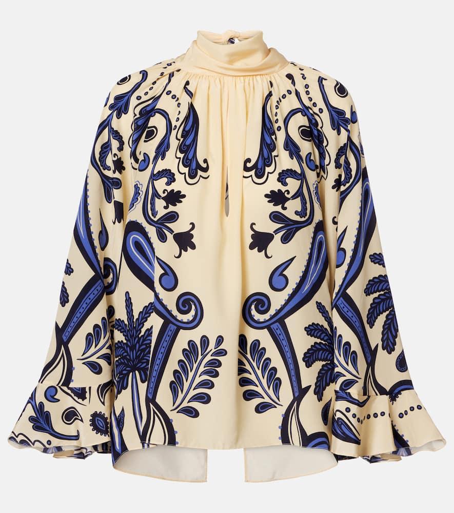 johanna ortiz paisley silk blouse