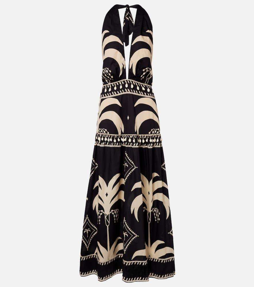 johanna ortiz printed cotton maxi dress