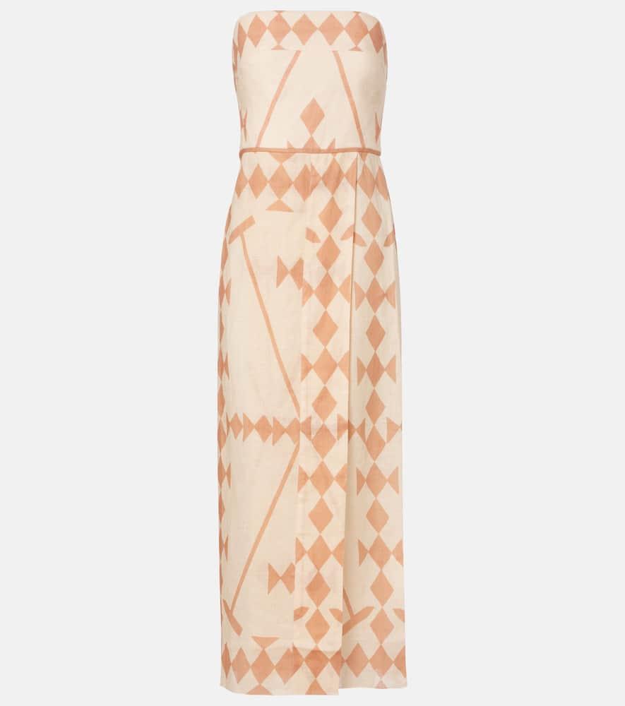 johanna ortiz printed linen maxi dress